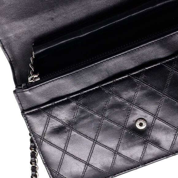 Chanel Diamond Stitch Wallet On Chain #152522C19B - Picture 8 of 9